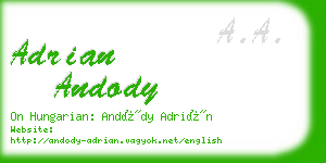 adrian andody business card